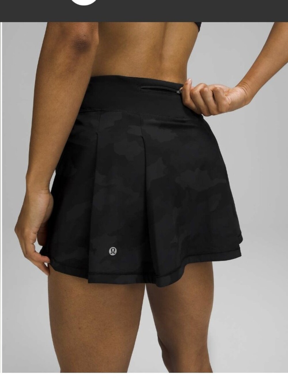 Lululemon Pace Rival Mid Rise Skirt *Tall Heritage 365 Camo Deep Coal Multi